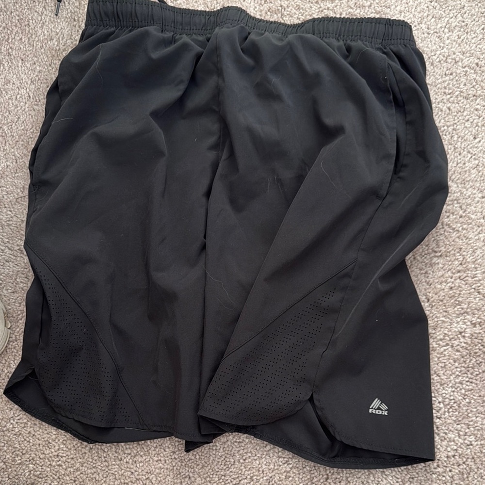 Reebok Men's Black Athletic Shorts